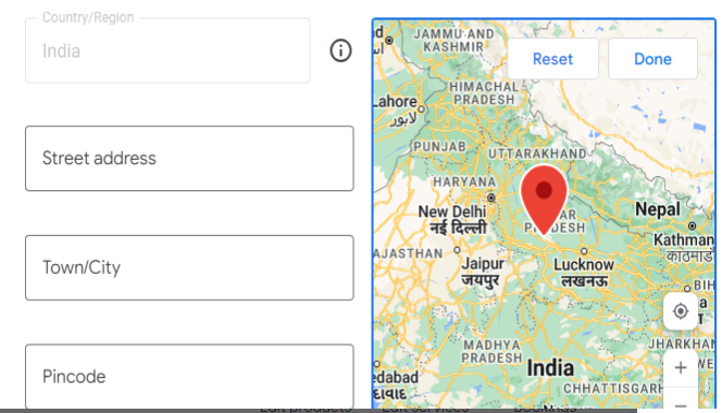 Add Google location